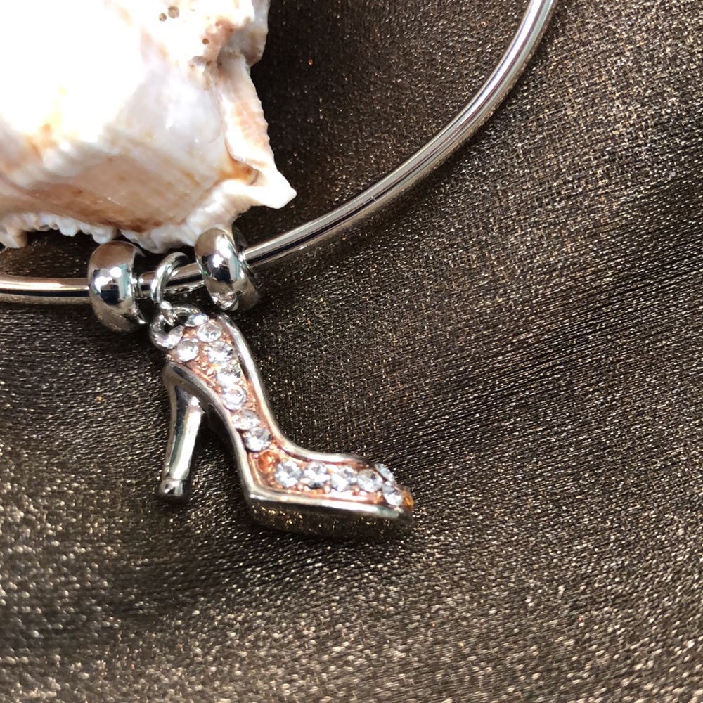 3/$20 Cinderella Slipper Fashion Bangle Bracelet NWT